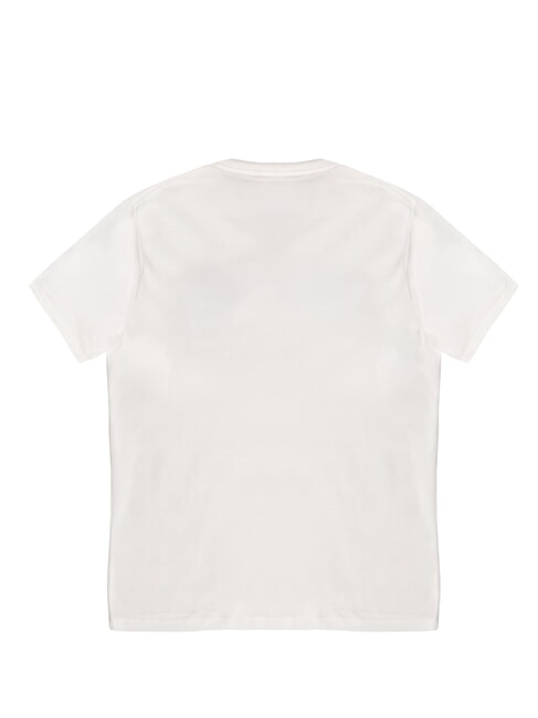 MARINE LOGO T-shirt &agrave; manches courtes &agrave; effet d&eacute;lav&eacute; blanc pur - T-shirt