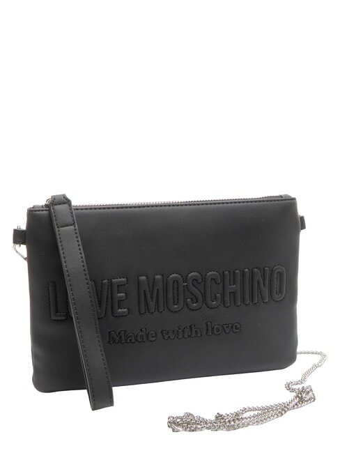 SIGNATURE LOVE Pochette avec bandouli&egrave;re Noir - Sacs pour Femme