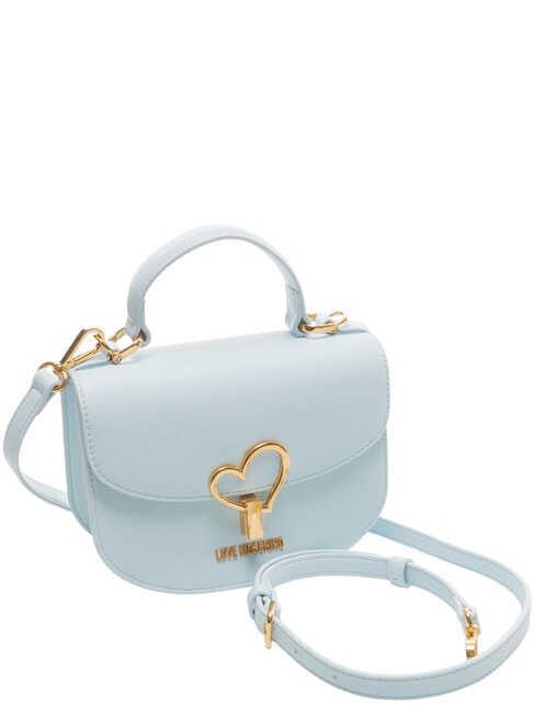 HEART TURNLOCK Mini sac &agrave; main avec bandouli&egrave;re bleu clair - Sacs pour Femme