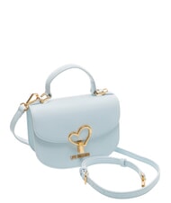 LOVE MOSCHINO HEART TURNLOCK Mini sac &agrave; main avec bandouli&egrave;re bleu clair - Sacs pour Femme - 2