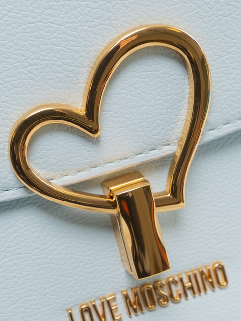 HEART TURNLOCK Mini sac &agrave; main avec bandouli&egrave;re bleu clair - Sacs pour Femme