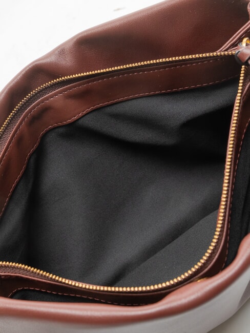 TRIPLET sac bandouli&egrave;re vin de Bourgogne - or antique - Sacs pour Femme