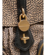 BORBONESE POCHE Sac &agrave; dos avec poches OP / NATUREL / NOIR - Sacs pour Femme - 3