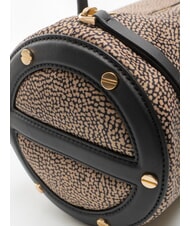 BORBONESE VIS-A-VIS sac bandouli&egrave;re OP / NATUREL / NOIR - Sacs pour Femme - 3