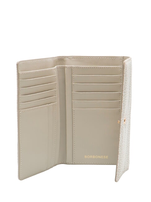 CLASSICA MEDIUM Portefeuille Femme coton blanc - Portefeuilles Femme