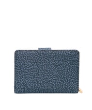 BORBONESE CLASSICA Portefeuille moyen avec porte-monnaie lapis bleu - Sacs pour Femme - 3