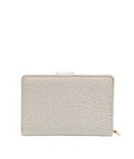 BORBONESE CLASSICA Portefeuille moyen avec porte-monnaie coton blanc - Sacs pour Femme - 3