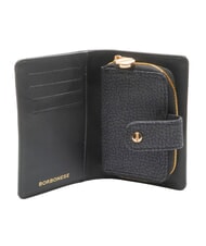BORBONESE CLASSICA Portefeuille moyen avec porte-monnaie noir fonc&eacute; - Sacs pour Femme - 2