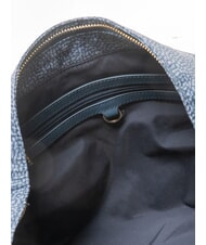 BORBONESE PLIE sac hobo moyen lapis bleu - Sacs pour Femme - 5