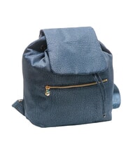 BORBONESE BORBONAIS Sac &agrave; dos moyen en tissu lapis bleu - Sacs pour Femme - 4