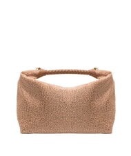 BORBONESE PLIE Sac bandouli&egrave;re Hobo mer Beiger - Sacs pour Femme - 4