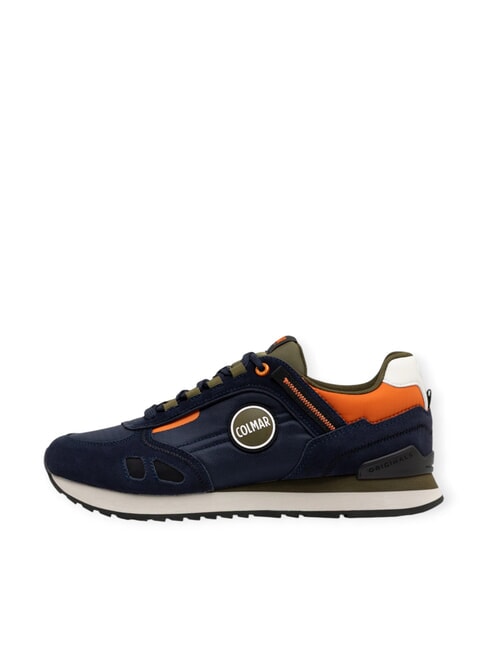 TRAVIS SPORT COLORS Baskets marine/militaire/orange - Chaussures Homme