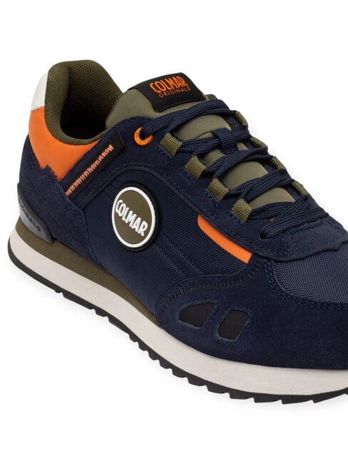TRAVIS SPORT COLORS Baskets marine/militaire/orange - Chaussures Homme
