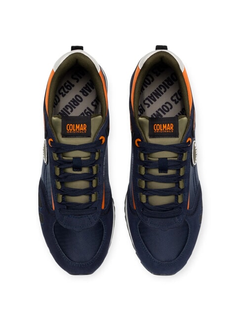 TRAVIS SPORT COLORS Baskets marine/militaire/orange - Chaussures Homme