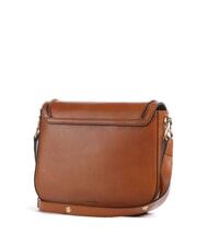 THE BRIDGE LUCE Mini sac bandouli&egrave;re en cuir Cognac / or - Sacs pour Femme - 3