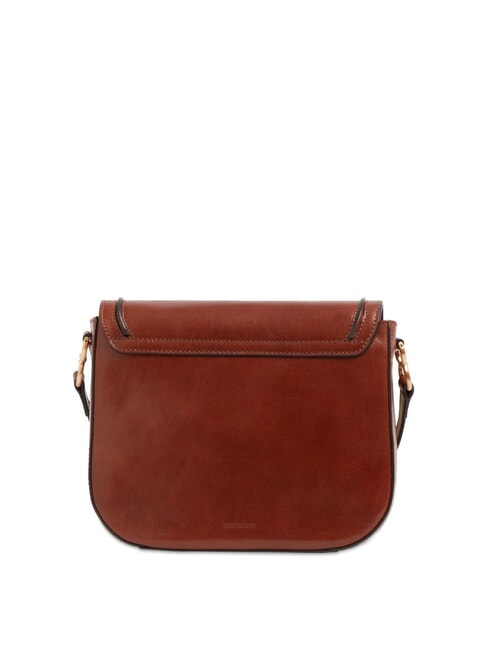 LUCE Mini sac bandouli&egrave;re en cuir MARRON - Sacs pour Femme