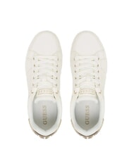 GUESS WESLI Baskets or blanc - Chaussures Femme - 4
