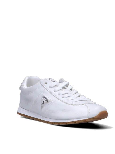TIAH3 Baskets en cuir blanc - Chaussures Femme