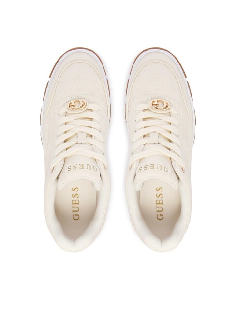 BERRETT2 Baskets &eacute;paisses CR&Egrave;ME - Chaussures Femme