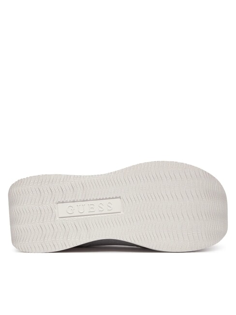 CAMRIO10 baskets compens&eacute;es de 7 cm blanc - Chaussures Femme