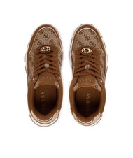 GUESS BERRETT 3 Baskets Beige / Marron - Chaussures Femme - 4
