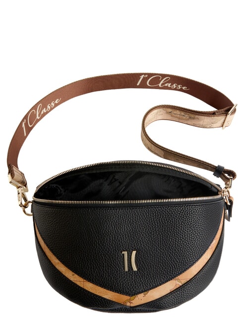 CASTLE Sac banane maxi, en cuir grenat Noir - Sacs pour Femme