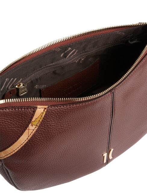 CASTLE Sac bandouli&egrave;re en cuir acajou - Sacs pour Femme