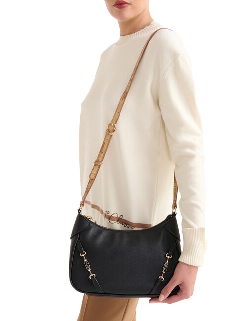 SCOTTISH CAVIAR Sac bandouli&egrave;re ajustable Noir - Sacs pour Femme