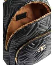 ALVIERO MARTINI PRIMA CLASSE MATELASSE Sac &agrave; dos en tissu effet nappa Noir - Sacs pour Femme - 3