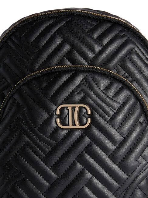 MATELASSE Sac &agrave; dos en tissu effet nappa Noir - Sacs pour Femme