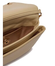 LOVE MOSCHINO EMBOSSED Mini sac bandouli&egrave;re taupe - Sacs pour Femme - 3