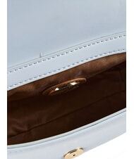 LOVE MOSCHINO BUBBLY LOVE Mini sac bandouli&egrave;re bleu clair - Sacs pour Femme - 3