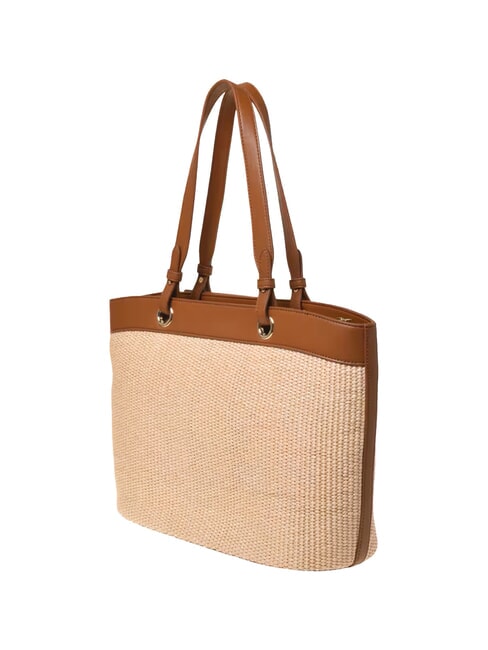 STRAW CHIC sac bandouli&egrave;re cuir naturel - Sacs pour Femme