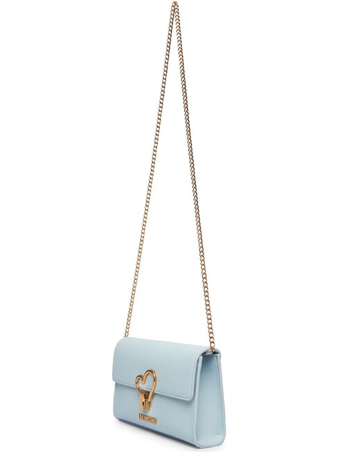 HEART TURNLOCK Petit sac bandouli&egrave;re bleu clair - Sacs pour Femme