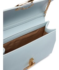 LOVE MOSCHINO HEART TURNLOCK Petit sac bandouli&egrave;re bleu clair - Sacs pour Femme - 4