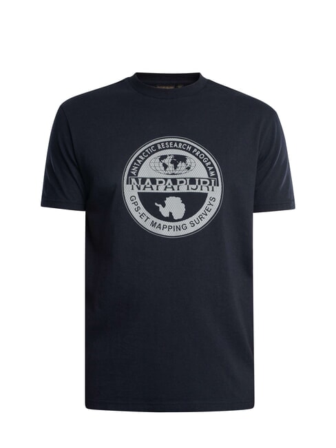 S-BOLLO T-shirt en coton blu marine - T-shirt