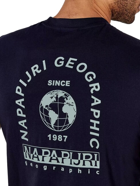 S-DATI T-shirt en coton blu marine - T-shirt