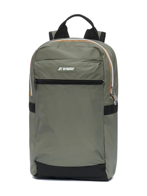 MID LAON Sac &agrave; dos en nylon d&eacute;perlant lichen vert - Sacs &agrave; dos pour l'&Eacute;cole & les Loisirs