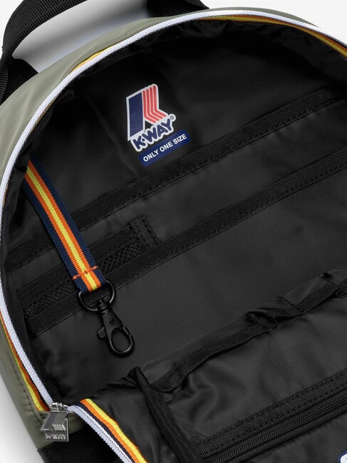 MID LAON Sac &agrave; dos en nylon d&eacute;perlant lichen vert - Sacs &agrave; dos pour l'&Eacute;cole & les Loisirs