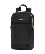 KWAY MID LAON Sac &agrave; dos en nylon d&eacute;perlant noir aussi - Sacs &agrave; dos pour l'&Eacute;cole & les Loisirs - 2