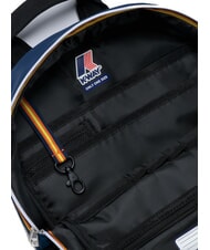 KWAY MID LAON Sac &agrave; dos en nylon d&eacute;perlant insigne bleu - Sacs &agrave; dos pour l'&Eacute;cole & les Loisirs - 3