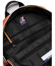 KWAY LAON Sac &agrave; dos en nylon brun orang&eacute; - Sacs &agrave; dos pour l'&Eacute;cole & les Loisirs - 3