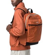 KWAY LAON Sac &agrave; dos en nylon brun orang&eacute; - Sacs &agrave; dos pour l'&Eacute;cole & les Loisirs - 4