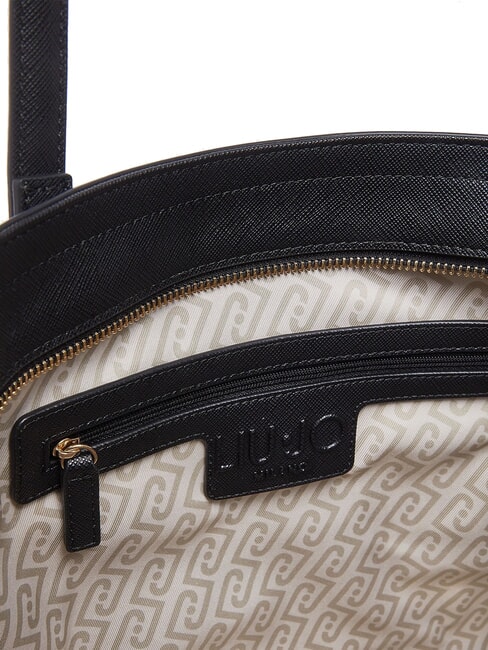 HALONA Grand sac fourre-tout avec breloque NOIR - Sacs pour Femme