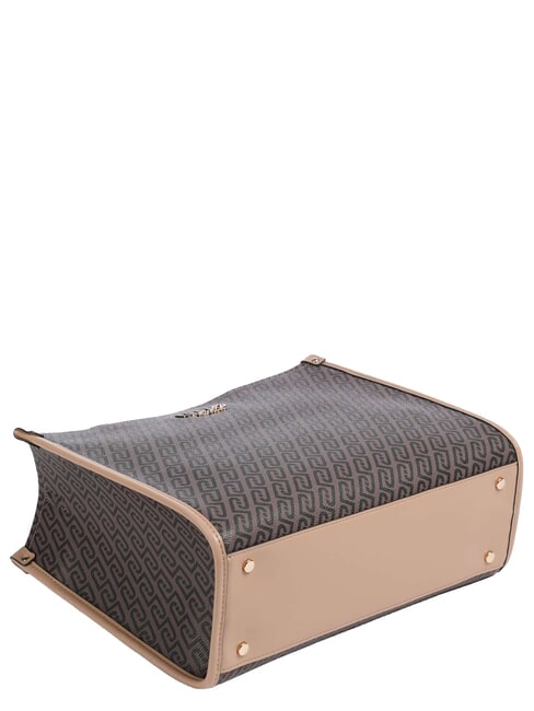 RIDHI Sac &agrave; main avec bandouli&egrave;re brun fonc&eacute;/poudre fonc&eacute;e - Sacs pour Femme