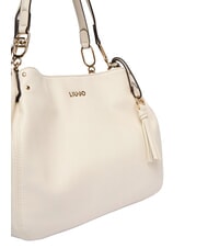 LIUJO CIRRY Sac bandouli&egrave;re &agrave; double poign&eacute;e cr&egrave;me - Sacs pour Femme - 5