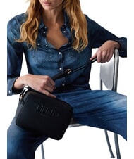 LIUJO HALONA Sac bandouli&egrave;re moyen avec logo NOIR - Sacs pour Femme - 7