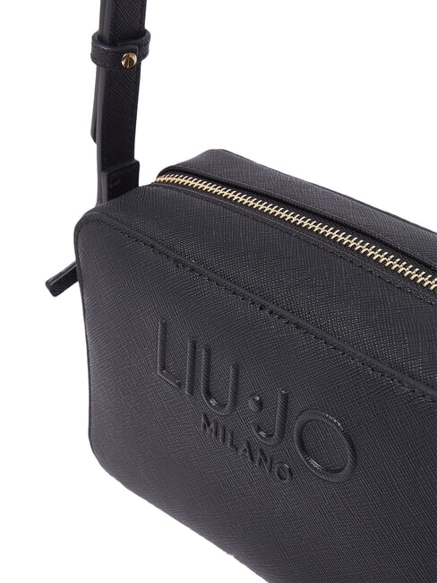 HALONA Sac bandouli&egrave;re moyen avec logo NOIR - Sacs pour Femme