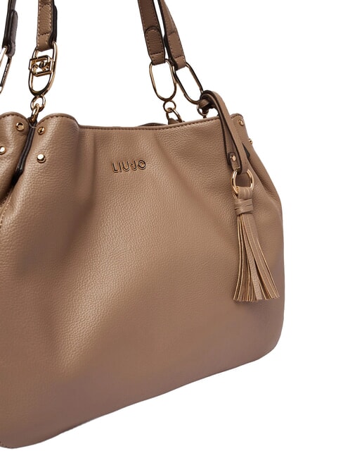 CIRRY Sac bandouli&egrave;re &agrave; double poign&eacute;e moka - Sacs pour Femme