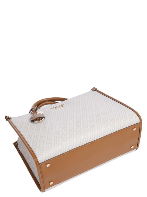 RIDHI Sac &agrave; main avec bandouli&egrave;re s&eacute;quoia naturel/rouge - Sacs pour Femme